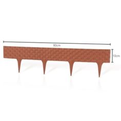 Rattan Garden Edging Terracotta 3 x 800mm -  2.4m