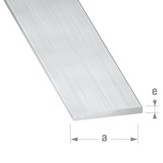 Raw Aluminium Flat Bar - 15mm x 2mm x 2m 