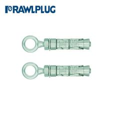 Rawlplug Solid Walls Rawlbolt Shield Anchor - Eyebolt - M8 x 87mm Pack of 2