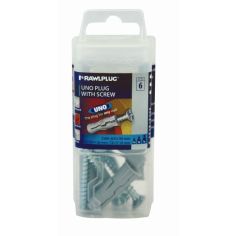 Rawlplug Uno Plug & Screw 6.0 x 50mm - 6 Pack