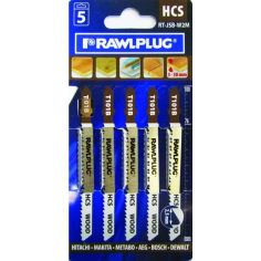 Rawlplug Jigsaw Blades Wood Medium 5 Pack