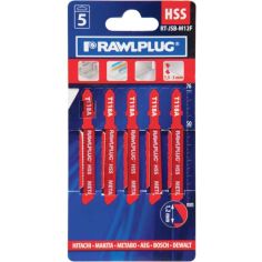 Rawlplug Jigsaw Blades Metal Fine 5 Pack