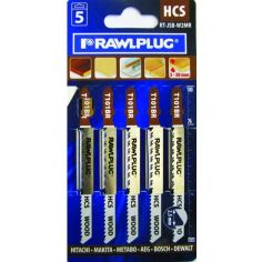 Rawlplug Jigsaw Blades Wood Laminate 5 Pack