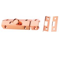 Primalite Rose Copper Door Bolt - 102mm