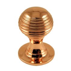 Rose Copper Queen Anne Cupboard Knob - 32mm