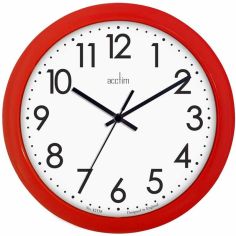 Acctim Abingdon Red Wall Clock