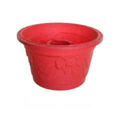 Whitefurze Red Christmas Tree Stand Tub - 42cm