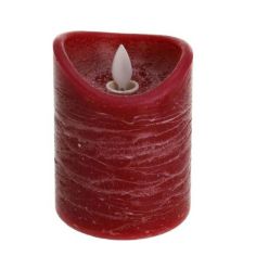 Red Flame LED Candle 75mm x 100mm 