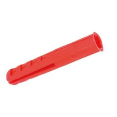 Red Plastic Plugs 6mm -  Pack 40