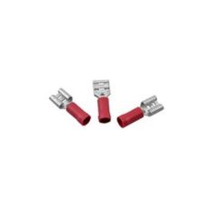 6.3mm Red Female Insulated Push-Ons (Pack of 10)