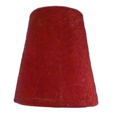 Abaca Cone Lamp Shade - Red