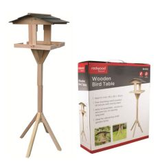 Redwood Wooden Bird Table