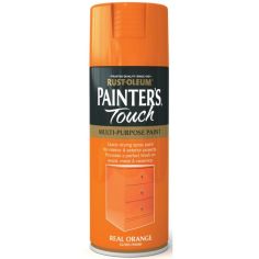 Rust-Oleum Painters Touch Spray Paint - Real Orange Gloss 400ml          
