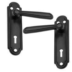 Basta Black Antique Regency Sashlock Door Handles