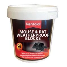 Rentokil Mouse & Rat Weatherproof Blocks - 10 Sachet
