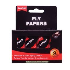 Rentokil Flypapers 8 Pack