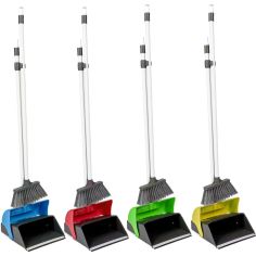 Restaurant Long Handled Dustpan Set - Assorted Colours 