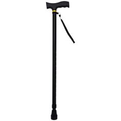 Ridder Aluminum Walking Stick with adjustable Height - Black