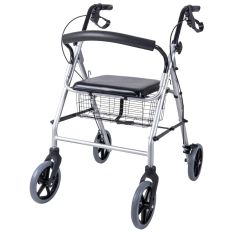 Ridder Eco Height Adjustable Walking Frame with Storage Basket & Seat