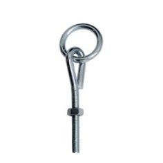 Ring Attached to U-Head Long Screw Galvanized 5/16