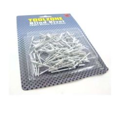 Toolzone 100pc 3.2mm x 10mm Blind Rivets