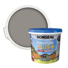 Ronseal Fence Life Plus Slate Matt Exterior Wood paint 5L