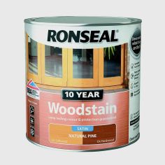 Ronseal 10 Year Woodstain Satin 250ml - Natural Pine