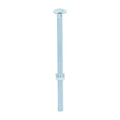 Roofing Bolts with Square Nuts - Zinc - M8 x 160