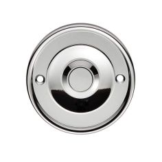 Round Chrome Bell Push - 65mm