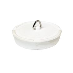 White Basin Sink Plug - 2" 