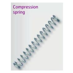 Galvanised Compression Springs Pack of 6 (.8mm x 6.0mm x 60mm)