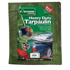 Kingfisher Heavy Duty Tarpaulin Cover 8ft X 12ft