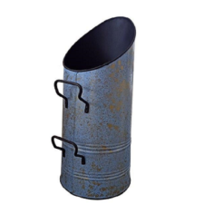 Blacksod Coal Hod Tall - Blue/Gold & Black Handles