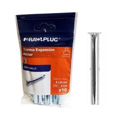 Rawlplug Express Expansion Anchor - 8 X 90mm - Pack Of 10