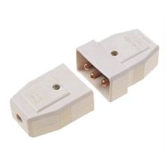 Connector Rubber White - 10A 3PIN