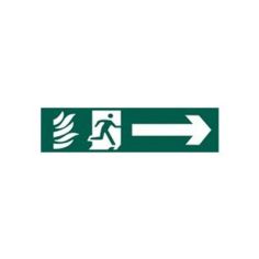 Fire Exit Man/arrow Right Sign