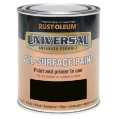 Rust-Oleum Universal All Surface Paint Black Satin 750ml