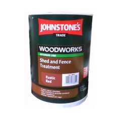 Johnstone's Woodworks Shed & Fence Treatment - Rustic Red 5L