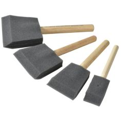 Rustins Foam Brush Set 1 2 3 and 4in (Pack of 4)