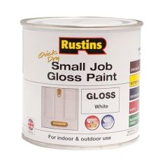 Rustins Quick Dry Small Job Gloss Paint - White 250ml