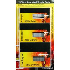 Blackspur 1500pc Assorted Staple Pack