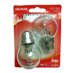 Eveready 46w Halogen Golf B22 Lightbulb - Pack Of 2