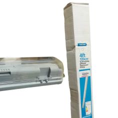 PowerMaster 4ft Damproof Diffused Fluorescent Light Fitting