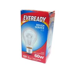 Eveready 60w Clear Rough Service GLS E27 / ES Lightbulb