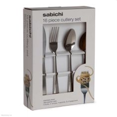 Sabichi 16pc Stainless Steel Cutlery Set