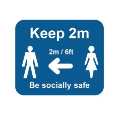 Centurion Keep 2m Social Distance Sign - 190x160 Pack Of 2