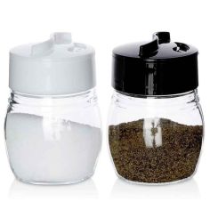 Glass Salt and Pepper Set of 2