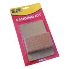 Rodo 10 Sheet Sanding Kit with cork block