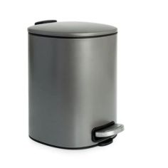 Santorini Pedal Bin Platinum -  5L 