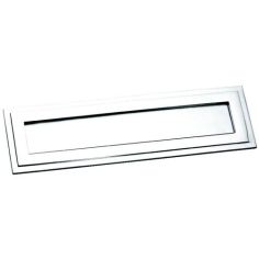 Satin Chrome Tudor Letter Plate 12¼  X 3½